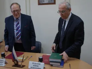 Подписание Соглашения о сотрудничестве между Федеральным государственным бюджетным учреждением науки Архивом Российской академии наук и Комитетом по делам архивов Нижегородской области